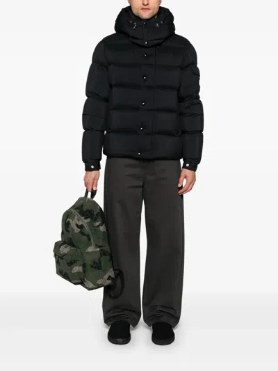 Moncler Maya 70 Hooded Short Down Jacket In Black