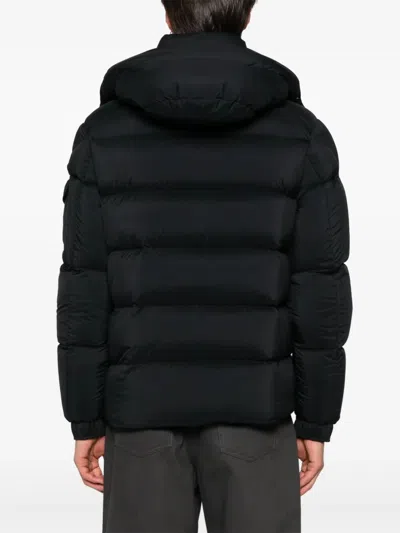 Moncler Maya 70 Hooded Short Down Jacket In Black