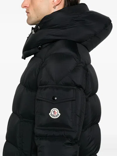 Moncler Maya 70 Hooded Short Down Jacket In Black