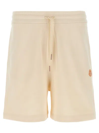 Moncler Genius Donald Glover Bermuda Shorts With Elastic Waistband In Neutral