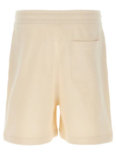 Moncler Genius Donald Glover Bermuda Shorts With Elastic Waistband In Neutral