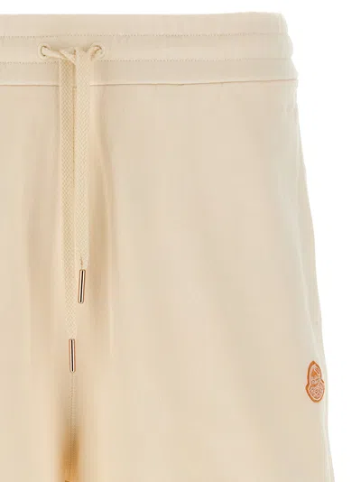 Moncler Genius Donald Glover Bermuda Shorts With Elastic Waistband In Neutral