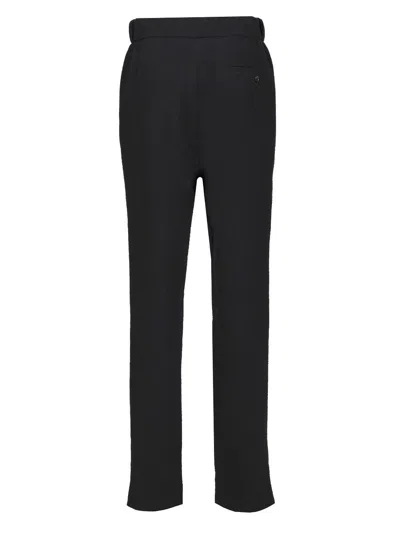 Giorgio Armani Single Pleat Casual Pants In Black
