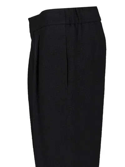 Giorgio Armani Single Pleat Casual Pants In Black