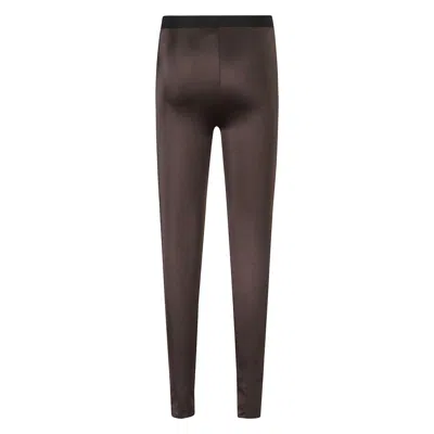 Tom Ford Silk Pants In Brown