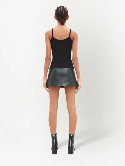 Courrèges Knit Tank Top In Black