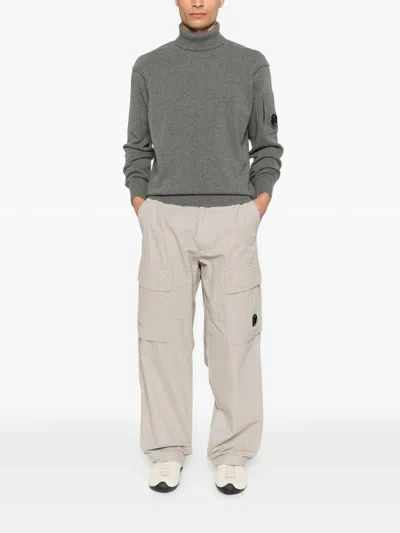 C.p. Company Cp Company Cargo Pant In Microreps Peached In Gray