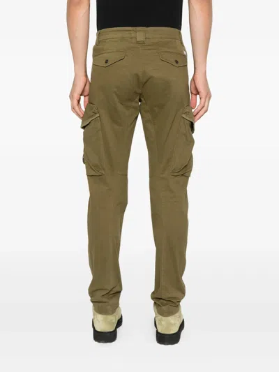 C.p. Company Cp Company Cargo Pant In Stretch Satin In Green