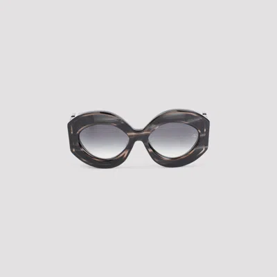 Valentino Black Acetate Sunglasses