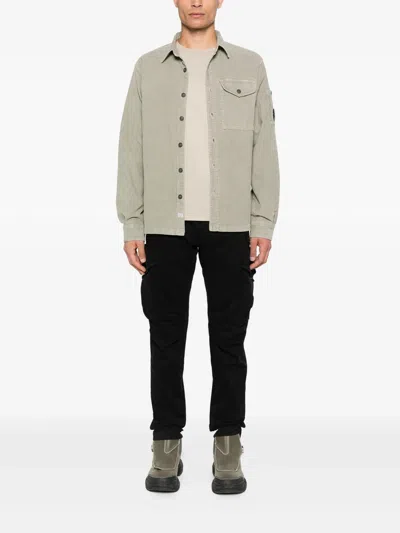 C.p. Company Cp Company Shirts Long Sleeve In Corduroy In Green