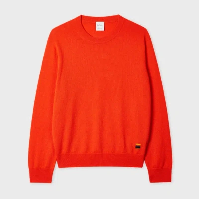 Paul Smith Womens Knitted Sweater Crew Neck In Orange