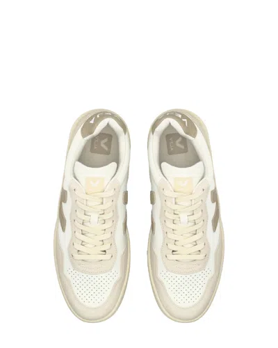 Veja Sneakers V-90 Ot White Taupe In White