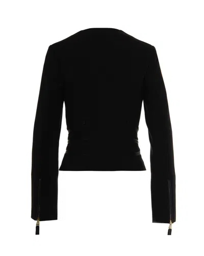 Elisabetta Franchi Elisbetta Franchi Black Zipped Jacket In Black