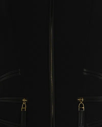 Elisabetta Franchi Elisbetta Franchi Black Zipped Jacket In Black