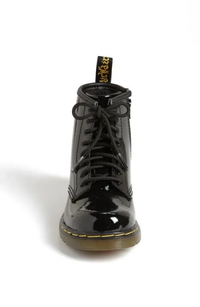 Dr. Martens Delaney Kids Black Patent Boots Colour: Black Patent, Size: Junior 3
