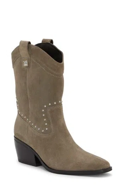 Lucky Brand Women's Cesiet Studded Cowboy Boots In Brown