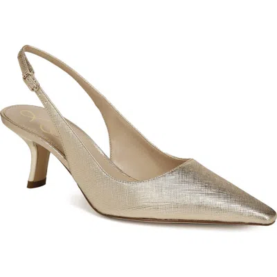 Sam Edelman Women's Bianka Sling Shoes In Gold Leaf