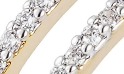 Adornia 14k Gold Plated Cubic Zirconia Link Ring In Gold