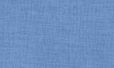 Max Studio Textured Collared Shirt In Blue