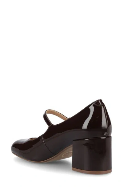 Journee Collection Okenna Womens Square Closed Toe Block Heel Pumps In Brown