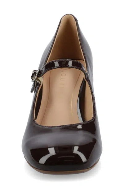Journee Collection Okenna Womens Square Closed Toe Block Heel Pumps In Brown