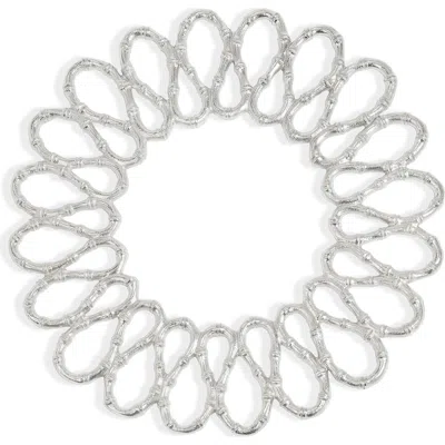 Tiramisu Luxe Loop Charger Plate In Metallic
