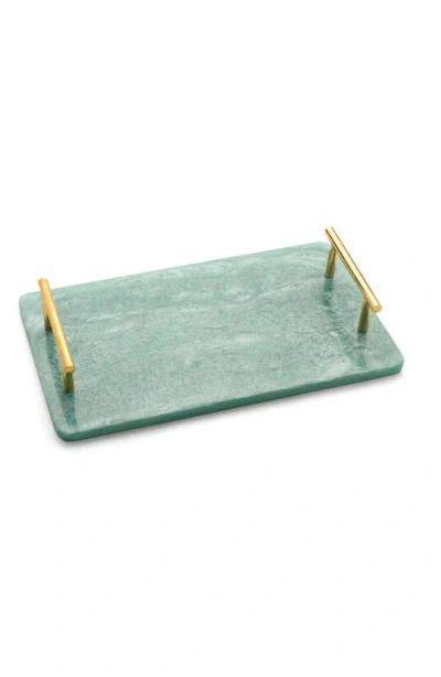 Tiramisu Resin Serving Board 1 With Handles In Blue