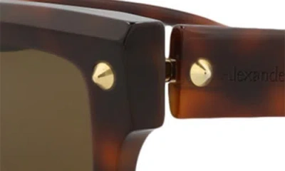 Alexander Mcqueen Women Dark Brown Square Sunglasses, Onesize Luxury Sunglasses For Women Darveys In Multicolor