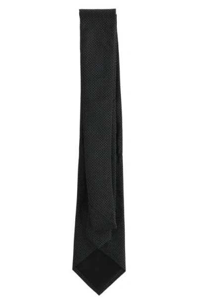 Scotch & Soda Solid Neat Tie In Black