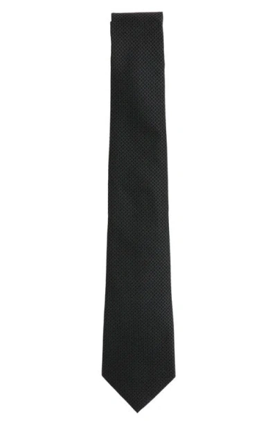 Scotch & Soda Solid Neat Tie In Black