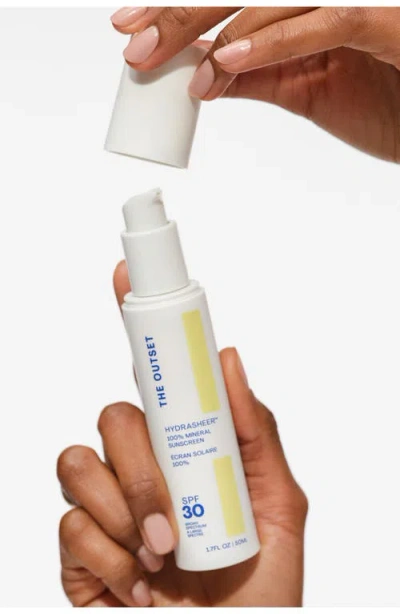 The Outset Hydrasheer™ 100% Mineral Sunscreen Spf 30 In Transparent