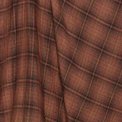 Isabel Marant Étoile Asymmetric Midi Wrap Skirt With Plaid Pattern In Brown