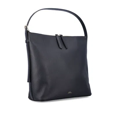 Apc A.p.c. Women Vera Leather Shoulder Bag In Black