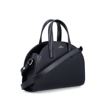 Apc A.p.c. Curved Silhouette Tote Bag In Black