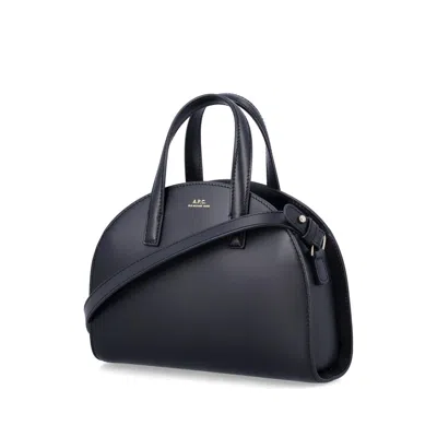 Apc A.p.c. Curved Silhouette Tote Bag In Black