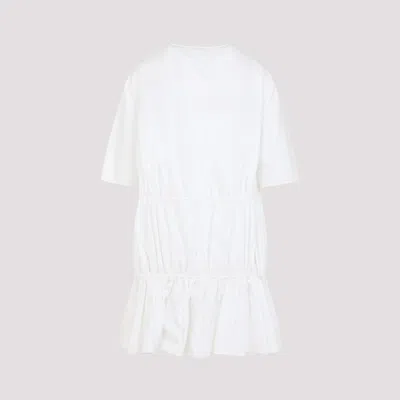Alaïa Cotton Poplin Dress In White