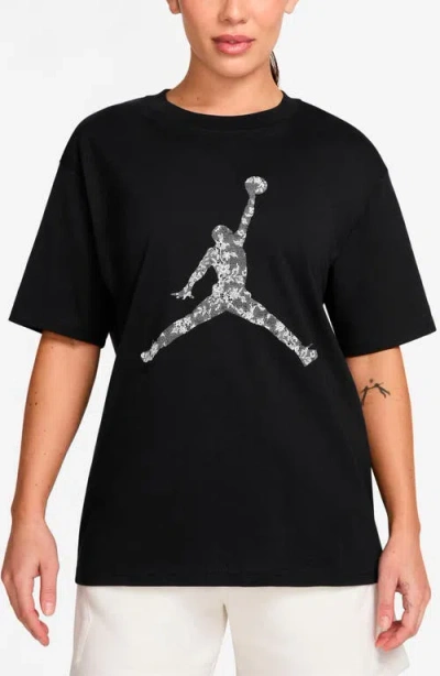 Jordan Mpv Cotton Graphic T-shirt In Black
