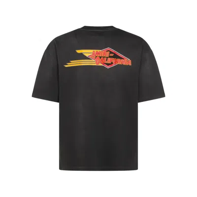 Amiri Graphic Crew Neck T-shirt In Black