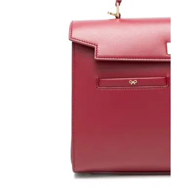 Anya Hindmarch Mortimer Shiny Leather Top-handle Bag In Red