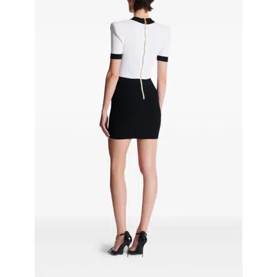 Balmain Two-tone "bodycon" Dress In Multi