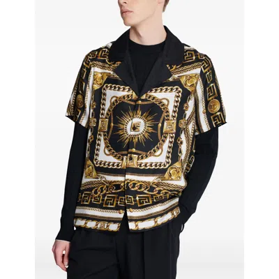 Balmain Shirt With Logo In Multi