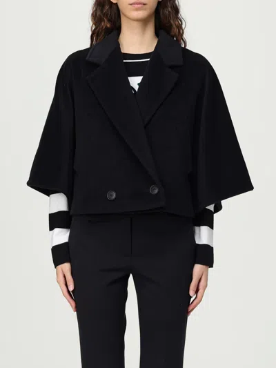 Max Mara Wool And Cashmere Cropped Jacket In Black