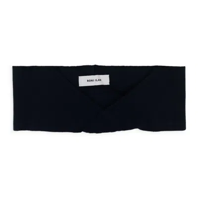Roni Ilan Knit Chest Piece - Navy In Blue