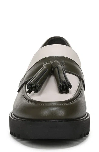 Franco Sarto Women's Carolynn Lug Sole Tassel Loafers In Green