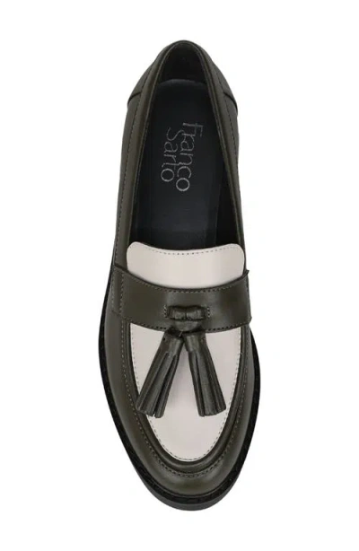Franco Sarto Women's Carolynn Lug Sole Tassel Loafers In Green