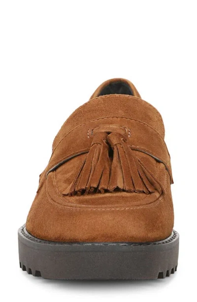 Franco Sarto Women's Carolynn Lug Sole Tassel Loafers In Brown