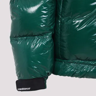 Casablanca Down-filled Relaxed Fit Puffer Jacket In Green