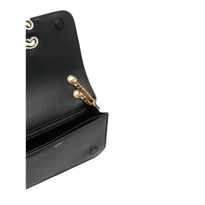 Celine Black Triomphe Frame Medium Bag For Women In Black