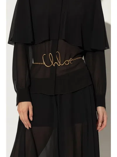 Chloé Iconic Small Belt In Gold