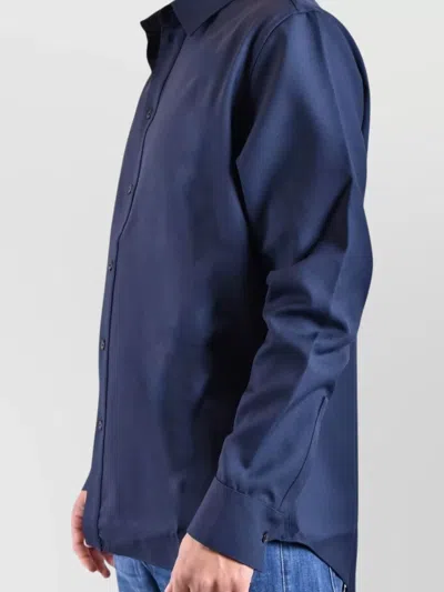 Laneus Tailored Long Sleeves Shirt In Blue